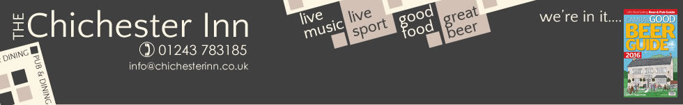 Whats on at Chichester Inn (August, 2021)